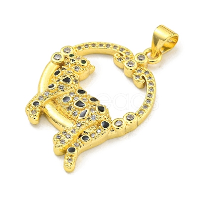 Brass Micro Pave Cubic Zirconia Pendants KK-K354-16A-G-1