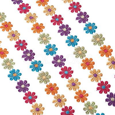 Colorful Polyester Lace Trim OCOR-TAC0001-17-1