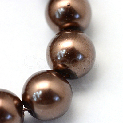 Baking Painted Pearlized Glass Pearl Round Bead Strands X-HY-Q003-6mm-52-1