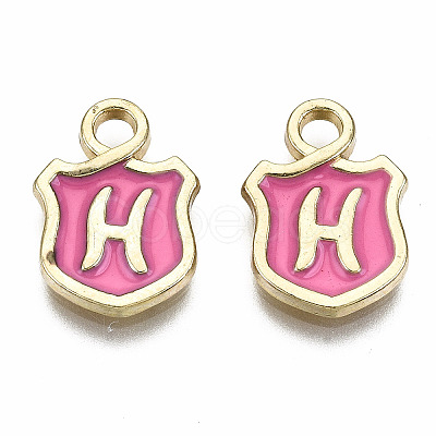 Alloy Enamel Charms ENAM-T012-03H-RS-1