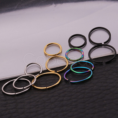 316L Stainless Steel Hoop Nose Rings WG46E6D-11-1