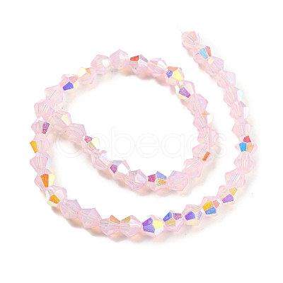 Baking Painted Transparent Glass Beads Strands GLAA-F029-TM6mm-09-1