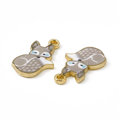 Painted Alloy Pendants PALLOY-P288-05G-02-1