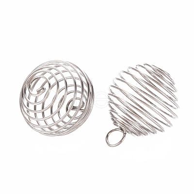 Non-Tarnish 304 Stainless Steel Wire Pendants STAS-ZX013-22-20mm-P-1