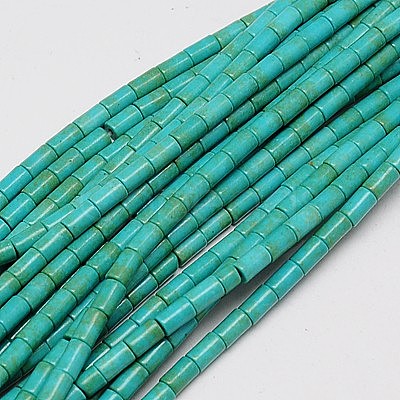 Synthetic Turquoise Beads Strands X-TURQ-G120-3x5mm-13-1