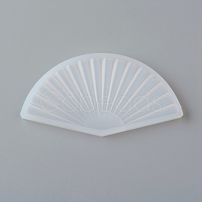 DIY Folding Fan Silicone Molds AJEW-D046-08-1