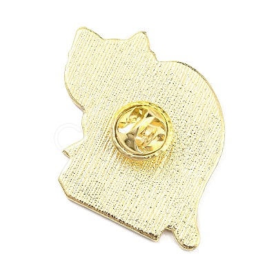 Cat Shape Enamel Pins JEWB-A017-01A-1