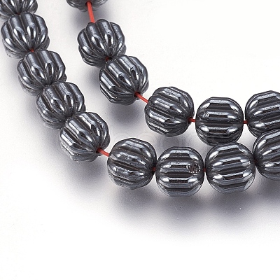 Non-magnetic Synthetic Hematite Bead Strands G-I208-04-A-1