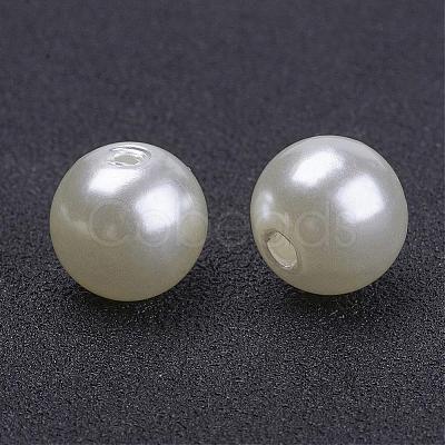 10MM Round Imitated Pearl Acrylic Beads X-PACR-10D-12-1