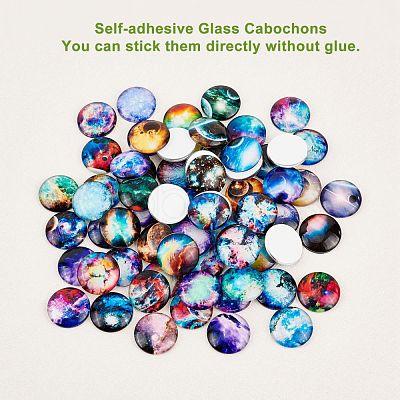 Glass Cabochons GGLA-R040-25mm-01-1