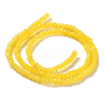 Baking Painted Imitation Jade Glass Bead Strands DGLA-A034-J2MM-A30-1