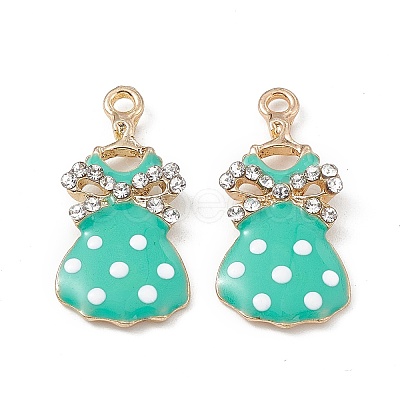 Alloy Rhinestone Pendants ENAM-B053-01G-01-1