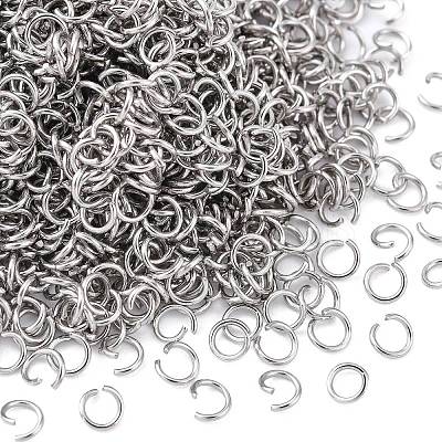 Tarnish Resistant 304 Stainless Steel Jump Rings STAS-R049-4x0.6mm-1