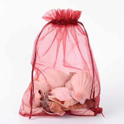 Organza Gift Bags with Drawstring OP-R016-17x23cm-03-1