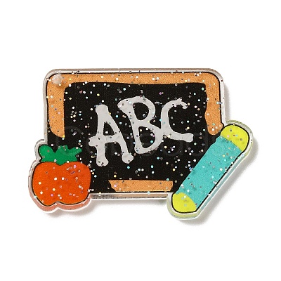 Graduation Theme Acrylic Pendants OACR-O005-01E-1