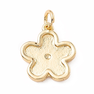 Brass Enamel Pendants KK-P217-02G-04-1