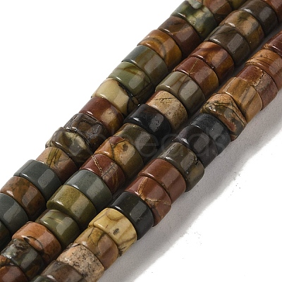 Natural Picasso Jasper Beads Strands G-Q161-D01-01-1