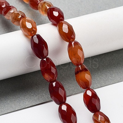 Natural Red Agate Beads Strands G-P520-C21-01-1