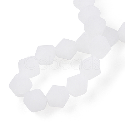 Imitation Jade Frosted Glass Bead Strands EGLA-A039-J6mm-MD06-1