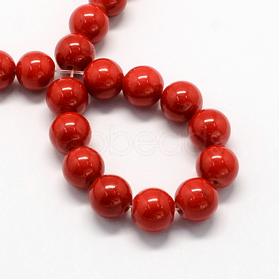 Natural Dyed Mashan Jade Gemstone Bead Strands G-R272-16mm-01-1