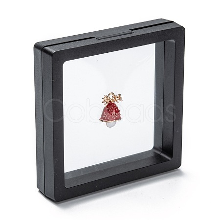 Square Transparent PE Thin Film Suspension Jewelry Display Box CON-D009-01A-03-1