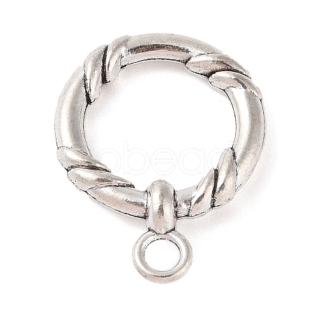 Tibetan Style Alloy Tggle Clasps FIND-C060-055A-AS-1