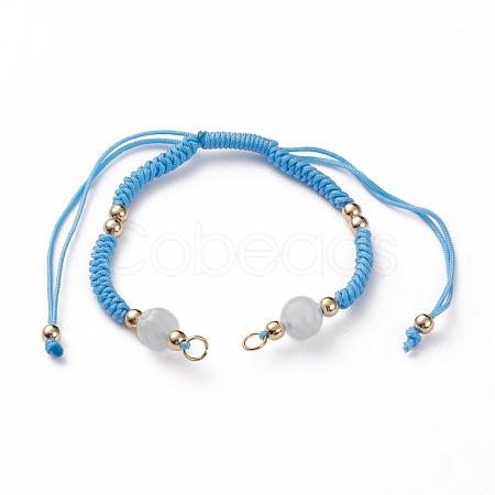 Adjustable Nylon Thread Braided Bracelet Making AJEW-JB00851-01-1