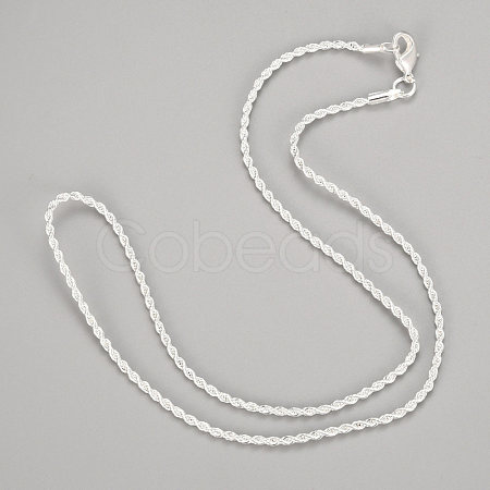 Popular Silver Color Plated Brass Snake Chain Necklaces For Men NJEW-BB12746-18-1