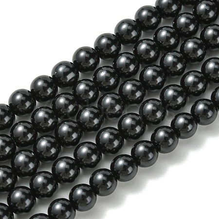 Eco-Friendly Glass Pearl Bead Strands X-HY-A008-8mm-RB080-1