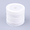 Faux Suede Cord, Faux Suede Lace, White, 5x1.5mm, about 5.46 yards(5m)/roll, 25rolls/bag