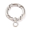 Tibetan Style Alloy Tggle Clasps, Cadmium Free & Lead Free, Ring, Antique Silver, 33x25x6.5mm, Hole: 4mm, about 137p, about 187pcs/1000g