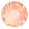 Preciosa&reg Crystal Hotfix Flatback Stones, Czech Crystal, Round(438 11 612 Chaton Rose VIVA 12 &reg), 00030 266 Apricot, SS12(3.3~3.5mm)