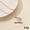 304 Stainless Steel Round Pendant Necklaces, Cable Chain Necklaces