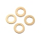 Ion Plating(IP) 304 Stainless Steel Linking Rings, Ring with Roman Numerals 1~12, Golden, 12x0.5mm, Hole: 7mm