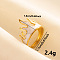 Stylish 304 Stainless Steel Enamel Cuff Ring, Flame Shape Wide Band Open Ring for Women, Golden