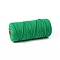 Cotton String Threads for Crafts Knitting Making, Lime Green, 3mm, about 109.36 Yards(100m)/Roll