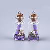 Glass Wishing Bottle Pendant Decorations A-GLAA-S181-02A-2