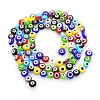 Handmade Evil Eye Lampwork Bead Strands LAMP-J029-8mm-M-2