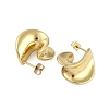 Ion Plating(IP) 304 Stainless Steel Stud Earrings for Women EJEW-K281-29G-2