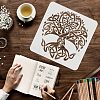 Large Plastic Reusable Drawing Painting Stencils Templates DIY-WH0172-658-3