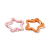 Spray Painted Alloy Key Snap Hook Clasps for Keychains X-FIND-L016-02-2