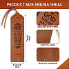 Quote Draw Near To God Cowhide Leather Labels AJEW-WH0386-0004-2