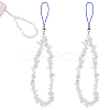 Opalite Chips Beaded Chain Mobile Straps FIND-WH0135-07A-1