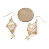 Shell Pearl Dangle Earrings EJEW-JE05498-01-3