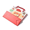 Christmas Santa Claus Print Paper Gift Bags with Nylon Cord Handle CARB-K003-01A-02-3