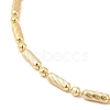 Rack Plating Brass Column & Ball Chain Necklace for Women NJEW-F311-06G-2