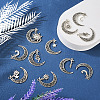 PandaHall Jewelry 28Pcs 7 Style Tibetan Style Zinc Alloy Pendants FIND-PJ0001-25-13