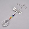 Crystal Ceiling Fan Pull Chains Chakra Hanging Pendants Prism AJEW-WH0021-30C-1