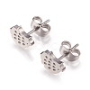 304 Stainless Steel Stud Earrings EJEW-N045-03P-1