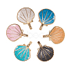 Alloy Enamel Pendants ENAM-CJ0001-34-5